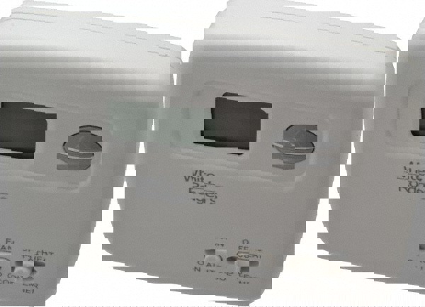 45 to 99&deg;F, 2 Heat, 1 Cool, Economy Digital Heat Pump Thermostat (Hardwired with Battery Back-Up)